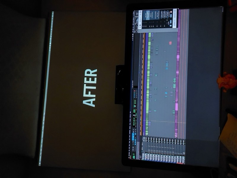 Hindi dubbing session for AFTER — dialogue editing and final mix on an OTT release