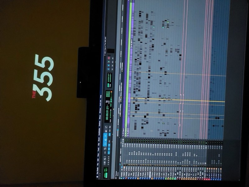 Hindi dub dialogue editing and mix session for The 355